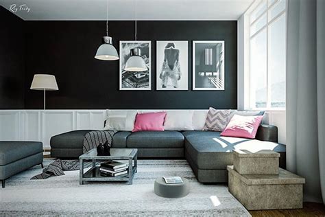 Black And Pink Living Room Custom Homes Builders Geelong Builders