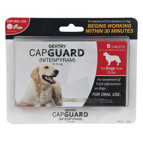 073091020486 Upc Sentry Capguard Flea Tablets For Dogs 25 Lbs