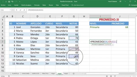 Funcion Promedio En Excel Lilash