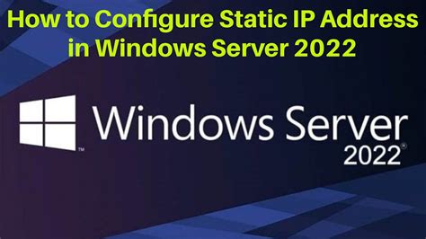 How To Configure Static IP Address In Windows Server Assign Static IP Address YouTube