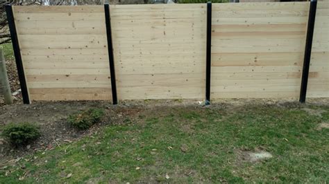 Check Out Our New Fence Design Contemporary Horizontal Plank Fence