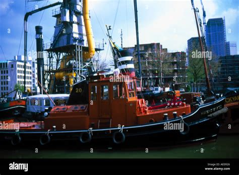 Tug Boat Rotterdam Holland Stock Photo Alamy