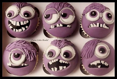 Purple Minion Cupcakes