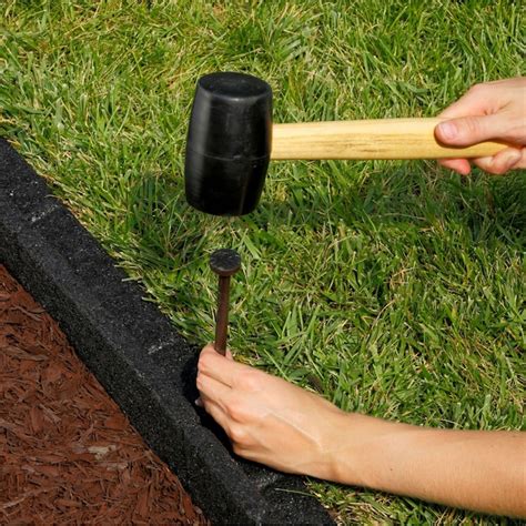 Rubberific 24 Ft X 3 In 6 Pack Black Rubber Landscape Edging Section In