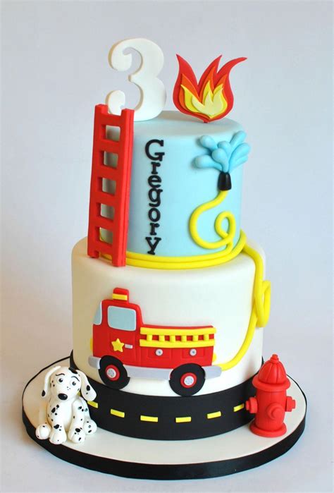 21 Wonderful Image Of Fireman Birthday Cake Fireman Birthday Cake