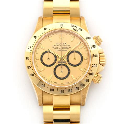 Rolex Yellow Gold Cosmograph Daytona Watch Ref 16528 Für Preis Auf