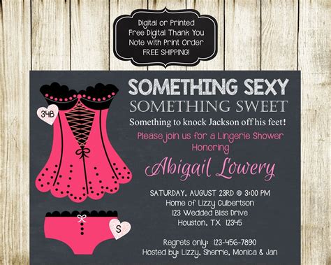 Pin On Lingerie Invitations