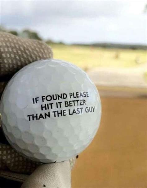 Funny Golf Ball
