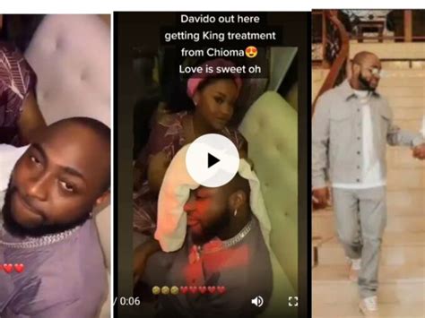 See As Chioma Dey Treat Him Like Baby Reactions As Davido Gets Pampered By Fiancee Video