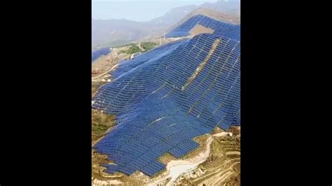 Solar Panels On Taihang Mountainnorth Chinashortsvideo Youtube