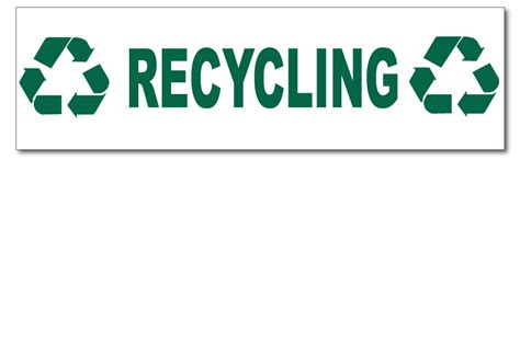 Recycling Sticker Recycling Decal Recycling Symbol Hhh