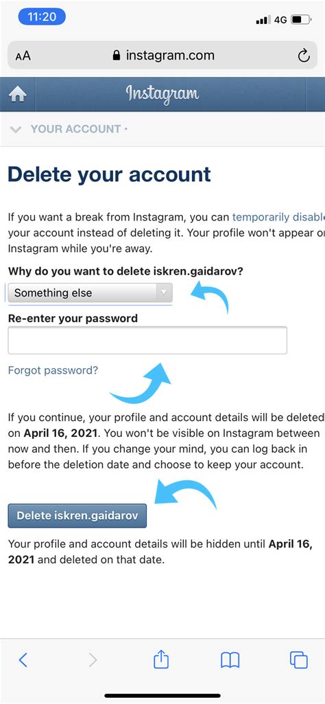 How To Delete Your Instagram Account Phonearena