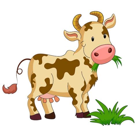 Premium Vector Cartoon Cow Vector