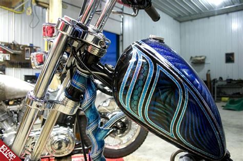 I drained the tank and washed it out, changed the pump screen and fuel filter. painted peanut gastank - Google zoeken | Pinstriping ...
