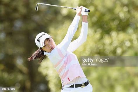 Momoka Miura Of Japan Hits Her Tee Shot On The 2nd Hole During The