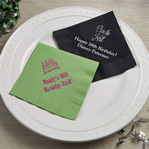 13510d Party Time Birthday Personalized Napkins