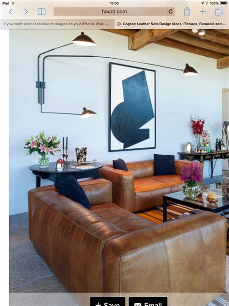 67 best Cognac leather images on Pinterest | Living room ...