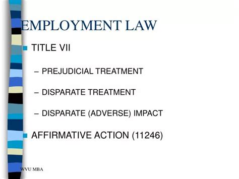 Ppt Employment Law Powerpoint Presentation Free Download Id4590056