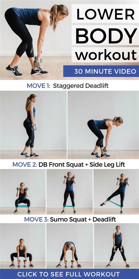 30 Minute Leg Workout At Home With Dumbbells Nourish Move Love