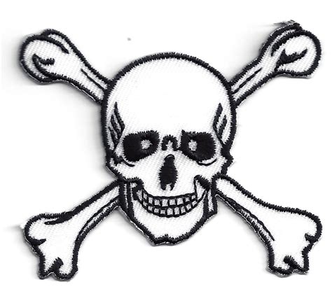 Large Skull And Crossbones Iron On Appliqueembroidered Patch