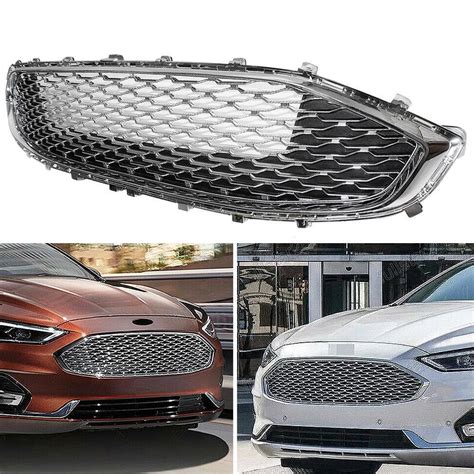 Abs Front Upper Bumper Grille Grill Chrome Honeycomb Mesh For 19 20