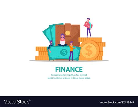 Concept For Finance Royalty Free Vector Image Vectorstock
