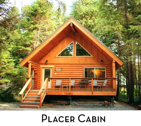 The quaint 700 square foot cabin was constructed from solid wood logs, and the original metal roof is still intact. Alyeska Hideaway Log Cabins - Placer Cabin