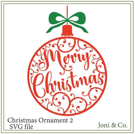 Download Christmas SVG file, Christmas ornament, SVG file ...
