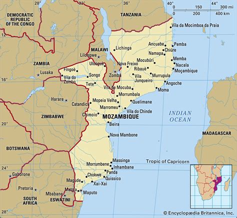 Mozambique Info ≡ Voyage Carte Plan