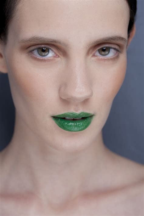 Green Makeup For Fairies Nature Theme But These Lips Too Strong