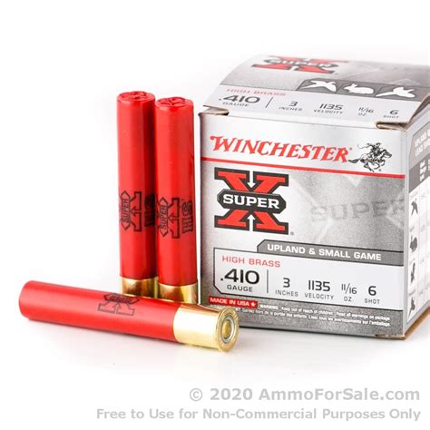 25 Rounds Of Discount 1116 Ounce 6 Shot 410 Ammo For Sale By Winchester