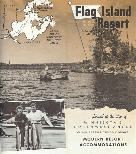 Flag Island Resort Vintage Minnesota Vacation Brochures