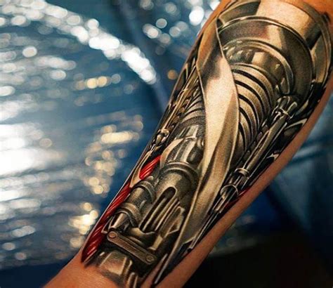Biomechanical Tattoo Mechanical Arm Tattoo Biomechanical Tattoo