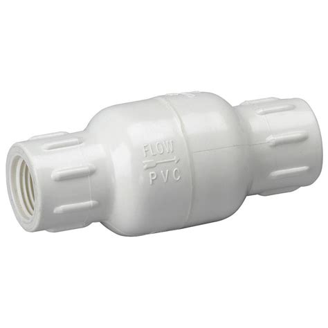 Homewerks Worldwide 34 In Pvc Sch 40 Fpt X Fpt In Line Check Valve
