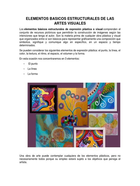 Elementos Basicos De Las Artes Visuales Pdf
