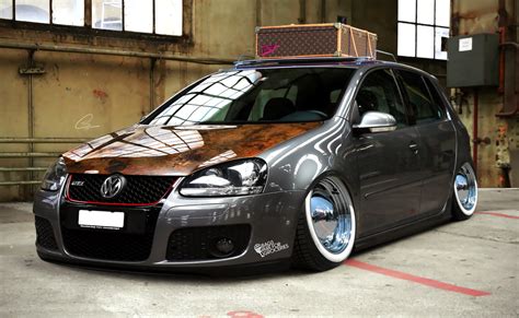 Bagged Vw Golf Gti By Jackinaboxdesign On Deviantart