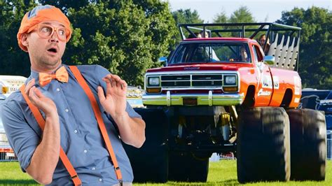 Somewhat akin to dressage with giant trucks, drivers are free to select. Blippi MONSTER TRUCK | Gecko's Garage Songs | Children's ...