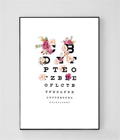 Optometrist T Optician Wall Art Optometry Print Etsy Eye Chart