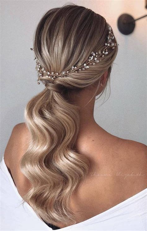 19 Prettiest Ponytail Updos For Wedding Hairstyles