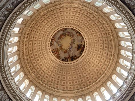 Dc Capitol Building Ceiling Designed By George Washington Visiting