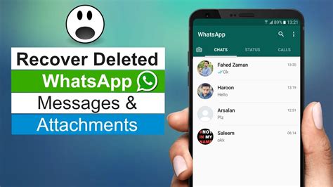 Step 1:open the facebook app on your smartphone or desktop and fill in your credentials to log in. How to Recover Deleted WhatsApp Messages on Android - YouTube