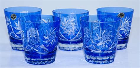 Vintage Cut Crystal Whiskey Glass Tumbler Baccarat Sapphire Blue At 1stdibs Vintage Baccarat
