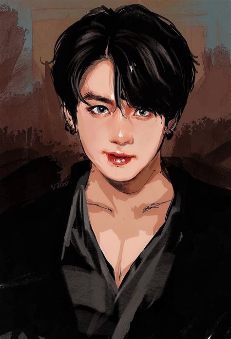 Bts Anime Drawings Drawing Kim Taehyung V From Bts By Simple Pencil
