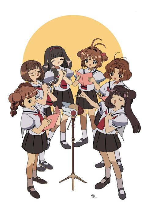 Kinomoto Sakura Daidouji Tomoyo Li Meiling Sasaki Rika Yanagisawa