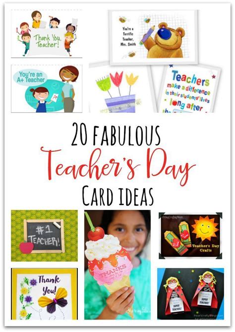 Maybe you would like to learn more about one of these? 20 Awesome Teachers' Day card Ideas with Free Printables