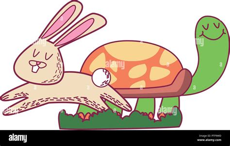 Rabbit And Turtle Cartoons Stock Vector Image And Art Alamy