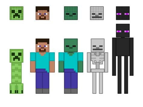 Minecraft Character Art Minecraft Png Clip Art Library