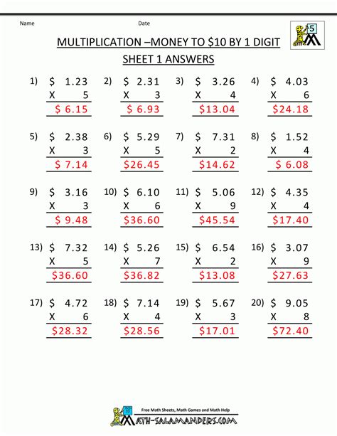 Printable 8th Grade Math Worksheets Free
