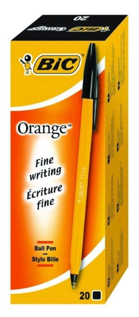 Stationery And Supplies Pack Of 50 Bic Orange Pens Fine Point Was