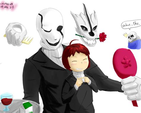 Undertale Gaster And Frisk By Ch0702ch On Deviantart